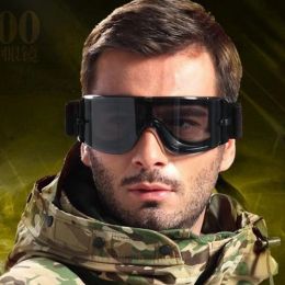 Lunettes de lunettes militaires 3 Lenses Tactical Army Army Sunglasses Paintball Airsoft Hunting Combat Tactical Randing Glasses
