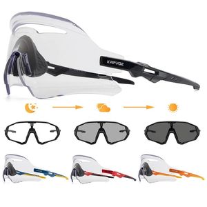 Eyewears Nieuwe Stijl Meekleurende Fietsbril UV400 Zonnebril Outdoor MTB Fiets Bril Man Vrouwen Sport Runing Racing Goggles