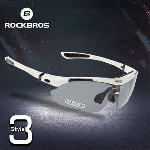 ROCKBROS Gepolariseerde 5 Lenzen Fietszonnebril Zwart UV400 Fietsbril Fietsbril Voor Man Vissen Fietsbril 29g