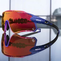 Lunettes SCVCN L les verres à cyclisme photochromiques MTB Running Running Sunglasses UV400 Pêche polarisée Gogles