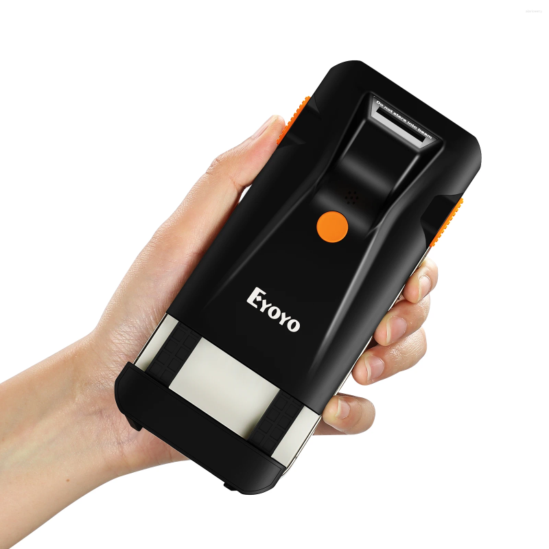 Eyoyo Mini Bluetooth/USB Wired/2.4G Wireless 3-in-1 1D Barcode Scanner Portable Bild Streck Code Reader för smartphone-borddator