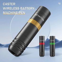 EZ Caster Cartucho inalámbrico Tattoo Máquina Pen Batería Rotaty Pen con un paquete de alimentación portátil de 1500 mAh LED Pantalla digital 240510