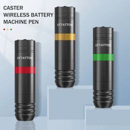 EZ Caster Cartucho inalámbrico Máquina para tatuar Pluma LED Pantalla digital Resistencia Batería Energía 1500 mAh Cartucho Aguja Suministros 240122