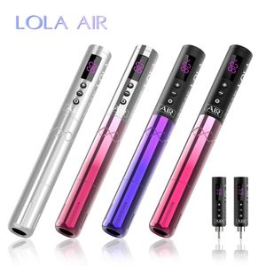 EZ LOLA AIR – Machine à stylo de maquillage Permanent, batterie sans fil, pour tatouage PMU, avec 3 piles, Micropigmentation, maquillage Permanent, 240108