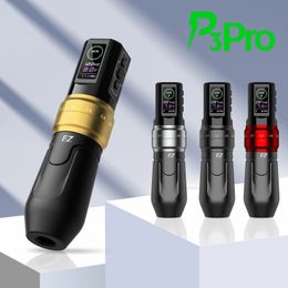 EZ P3 Pro Wireless Battery Tattoo Machine Pen Rotary Rotary Rotary Oled Digital Affichage Portable POWER 240327