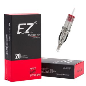 EZ Revolution Tattoo Cartridge #12 0.35 MM Gebogen Magnum RM Naald voor Rotary Machine Grips Suppies 20 PCSBox 230626