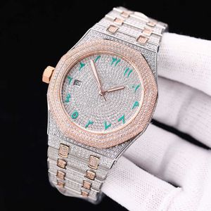 EZ6C PolsWatch Diamond Mens Watch Automatisch mechanisch horloge 41 mm mannen klassieke polshorloge leven waterdichte saffier staalspolspolspolspolmontrelcswqkpa