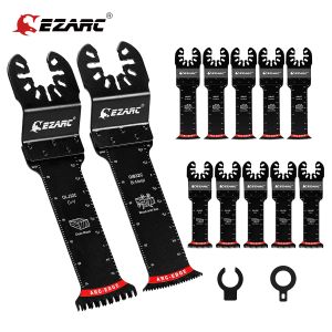 Les lames de scie oscillante Ezarc, 10 pcs extra-longues arcs arcs multitools avec des dents japonaises, coupe propre pour le bois et le métal