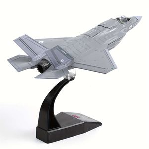 F-35B Lighing II 1:72 Fighter Kit Royal Air Force Modelo de avión fundido a presión con soporte, juguete de regalo (F-35B ZM147)