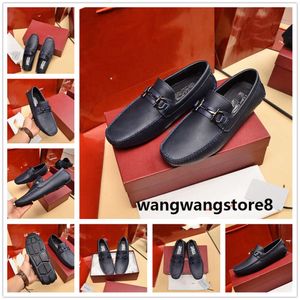 F Designer Men Driver schoenen Dress MAN MOCCASIN Loafers Casual Mules Square Buckle Us 6.5 tot 12