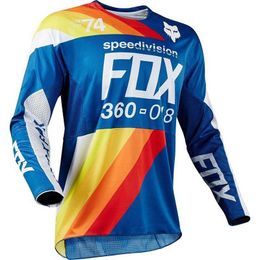 F Downhill Suit f Tête de la tête Costume de montagne Costume de course de vélo de moto T-shirt à manches longue