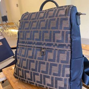 F jacquard mochila bordada hombres mujeres bolsos de hombro bolso de diseñador de lujo mochila de viaje de gran capacidad bolso de lona bolso de escuela para hombres