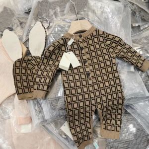 F Conjuntos para recién nacidos Mamelucos para bebés Monos para recién nacidos Marca de diseñador Ropa para niñas y niños Mono con letras Mono para niños Body para Babi 8506