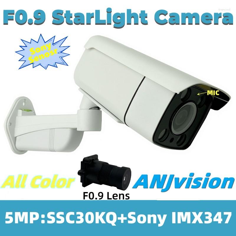 F0.9 Lens Starlight 1/1,8 tum CMOS MSTAR SSC30KQ IMX347 IP Metal Camera IP66 Inbyggd mikrofon All Color Xmeye P2P utomhus