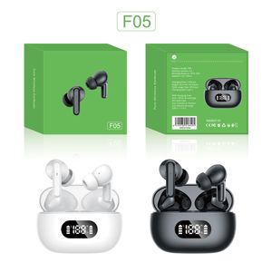 F05 véritable casque sans fil Bluetooth 5.3 écouteur stéréo TWS écouteurs jeu Hi-Fi musique casque batterie d'alimentation LED affichage numérique Sport écouteur