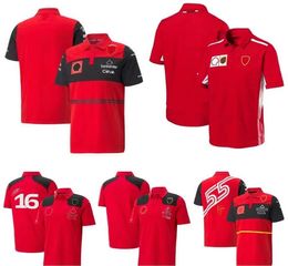 Traje polo de carreras de Fórmula Uno F1, camiseta con solapa del equipo de verano, personalización del mismo estilo