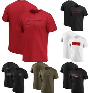 F1 2023 T-shirt rouge Formule 1 Logo T-shirt pour hommes Course d'été Sports Mode T-shirt imprimé Hommes Femmes T-shirt décontracté surdimensionné Jersey