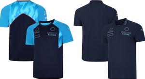 F1 2023 Maillot d'entraînement de l'équipe Pilote de course T-shirt bleu Formule 1 Fan Polo Été Amateur de sports extrêmes T-shirts respirants