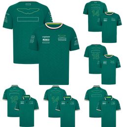 Camiseta de piloto del equipo F1 2024, camiseta oficial de traje de carreras de Fórmula 1, polo de F1, camisetas de gran tamaño para conductores 14 y 18, camisetas para hombre