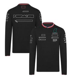 F1 2024 T-shirt de pilote d'équipe Formule 1 Racing T-shirt à manches longues Sports NOUVELLE saison Vêtements de voiture d'été T-shirt en jersey masculin