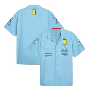 F1 2024 Team Shirt Formule met korte mouwen shirt 1 Speciale editie Officiële uniformen Shirts Men Werkkleding Polo shirts zomer blauwe jersey tops