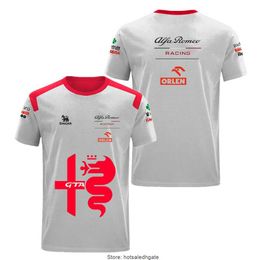 F1 Alfa Romeo Team Camisetas para hombres C42 New Racing Bottas Formula One Extreme Sports T Shirt Hombres Mujeres Outd