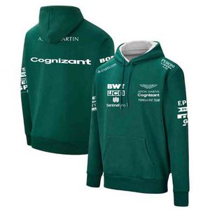 F1 Aston Martin Team Sweat à capuche Formule 1 Racing Hommes et femmes Amateurs de sports extrêmes Veste de mode décontractée S Unu9