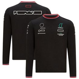 F1 T-shirt noir à manches longues Formula 1 Fans Team Racing Casual Tops Summer T-shirt surdimensionné pour hommes et femmes Motocross269F
