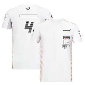 F1 coureur T-shirt herenteamuniform fankleding met korte mouwen casual sport racepak met ronde hals kan worden aangepast326t