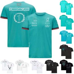 F1 Pilotes CHAMPION DU MONDE T-shirt Formule 1 Équipe De Course T-shirt Respirant Manches Courtes Été Nouveaux Fans De Voiture Maillots Hommes T-shirt