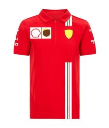 F1 Fan Racing Suite Summer Summer Short-Sleeveved Quick Drying Top Formule 1 Season Team Rapel Polo Shirt met dezelfde aanpassing228r