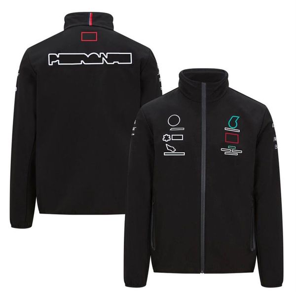 Versión de ventilador de F1 traje de carreras de carreras primavera de invierno chaqueta de caparazón suave chaqueta de abrigo para montar suéter de personalización267a