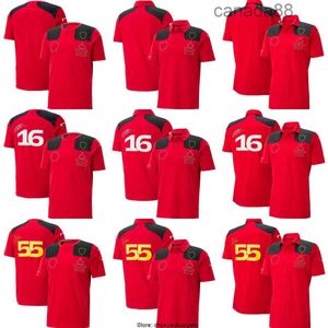 F1 Ferari Team T-shirt Heren Dames Sport Mode O-hals T-shirts Kinderen Tops Formule Racing Poloshirt Driver T-shirt Jersey 1D3X