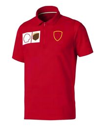 F1 Eerste niveau Vergelijking Polo Shirt Geserveerd Racepak Korte mouw Revers T-shirt Car Work Service Speed Dry Top254q Sxpl