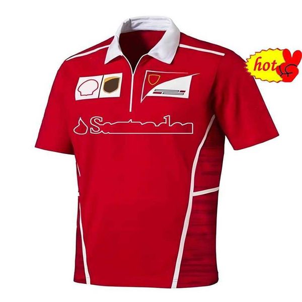 F1 Premier niveau Equation Polo Shirt Servi Racing Suit Manches courtes Revers T-shirt Car Work Service Speed Dry Top254q Ofwd