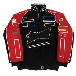 F1 Fórmula 1 Chaqueta de carreras Logo bordado completo Ropa de algodón del equipo Ventas al contado 824 846