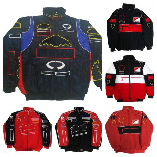 Veste de course F1 formule 1, vêtements d'équipe en coton avec logo entièrement brodé, spot s2254
