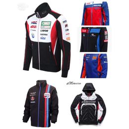 F1 Fórmula 1 chaqueta de carreras sudadera personalización del mismo estilo Logotipo del coche Chaquetas bordadas completas Estilo universitario Chaquetas de motocicleta retro cn