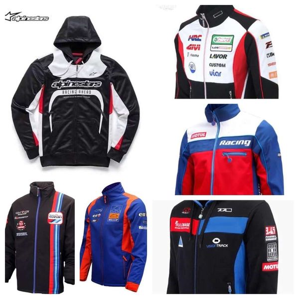 F1 Formule 1 veste de course sweat-shirt même style personnalisation Logo de voiture vestes de broderie complète Style universitaire vestes de moto rétro cv