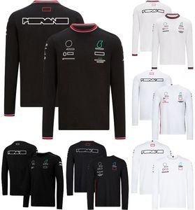F1 Formule 1 T-shirt Combinaison De Course À Manches Longues Pilotes D'équipe Uniforme Hauts D'été Sports Extrêmes Respirant Jersey T-shirts Unisexe