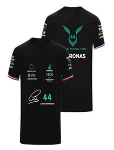 F1 Formule One 44 Lewis Hamilton T -shirt 63 George Russell Fan Ademende Jersey Summer T -shirt Ang Petronas Edition Children Clot5579246