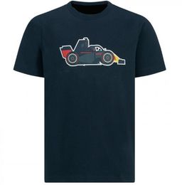 F1 Formel 1 Custom schnell trocknendes Kurzarm-T-Shirt, lässiges sportliches rotes Rundhals-T-Shirt303b