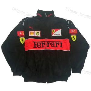 F1 Formula One Racing Jacket Veste F1 entièrement brodée Spot Sales Veste à manches longues Veste de costume de moto rétro Vêtements en coton de l'équipe de moto mz