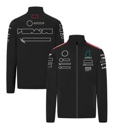 Veste à coque souple de course de Formule 1 F1, uniforme d'équipe, manteau de costume de course pour pilote de la saison 2024, veste noire