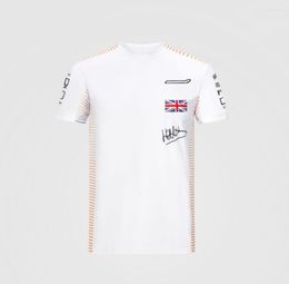 F1 Formula One Racing Suit 2021 Fans Series Racing Suit T-shirt à manches courtes Costume d'équipe personnalisé Casual Col rond Séchage rapide T208N
