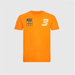 F1 Formula One Racing Suit 2021 Fans Series Racing Suit Korte mouw T-shirt Teampak Op maat gemaakt Casual Ronde hals Sneldrogend T282n