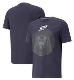 F1 Formula One Racing Suit T-shirt à manches courtes 2022 Costume d'équipe Fan de voiture RB18 T-shirt à col rond personnalisé