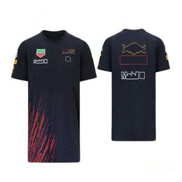 F1 Formula One racing suit T-shirt à manches courtes uniforme d'équipe 2021 T-shirt décontracté à col rond peut être personnalisé avec le même style274d