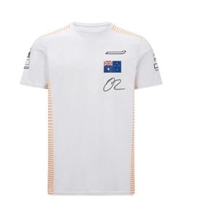 F1 Formula One Racing Suit T-shirt à manches courtes Costume d'équipe 2021 F1 Shirt Sports Loisirs Col rond T-shirt à séchage rapide top185T