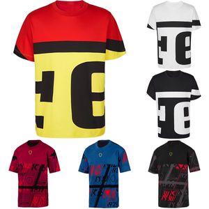 Camiseta F1 Camisetas del equipo de Fórmula 1 Aficionados a las carreras Tops de gran tamaño Verano de manga corta de secado rápido 2023 Camisa deportiva al aire libre Jersey de motocrós